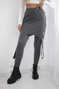 Pants/suit with graphite selfie lettering