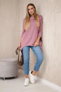 Sweatshirt with cycling print dark pink