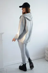 Set of 3-in-1 sweatshirt, top and leggings in gray