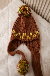 Women's cap with long ears Nadia K321 camel