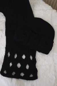 Women's set with scarf Julita K382 black