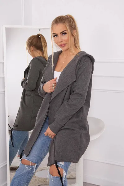 Legínovo Zateplený kabát s kapucňou nevädzový Farba: Sivá, Veľkosť: UNI