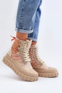 Boto Suene vysoké tenisky, beige eleamia