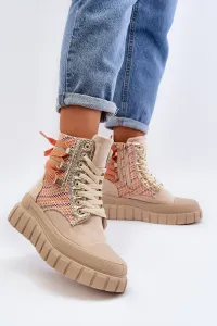 Boto Suene vysoké tenisky, beige eleamia