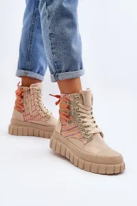 Boto Suene vysoké tenisky, beige eleamia