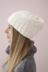 Women's cap Danuta K331 light ecru