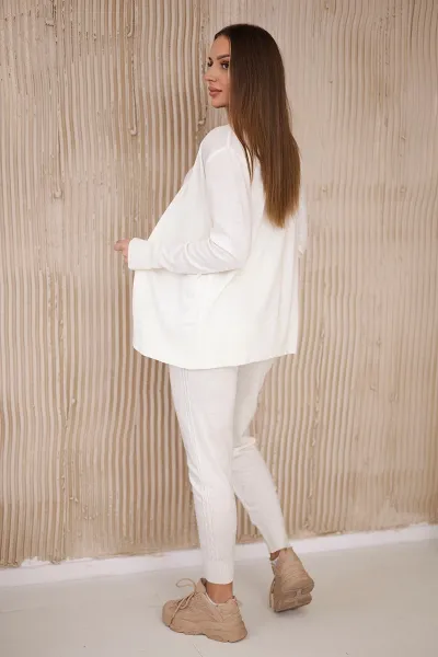 3-piece set of sweaters ecru