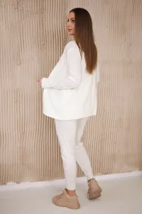 3-piece set of sweaters ecru