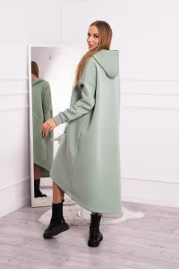 Insulated dress with hood dark mint