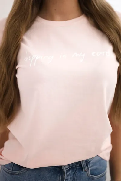The Shopping blouse is my cardio powder pink