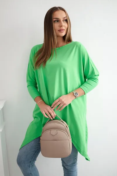 Oversize blouse light green