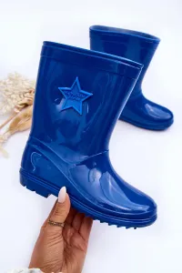 PG3 Detský gumový galoshes modrý Malvi