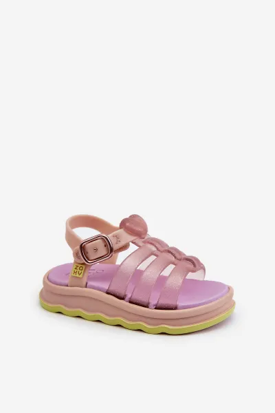 Voňavé detské sandálky na suchý zips ZAXY