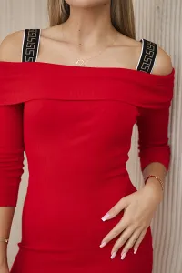 Red dress with wide straps