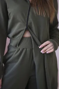 Set of sweatshirt with long khaki side