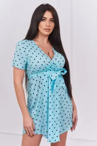 Mint polka dot dress