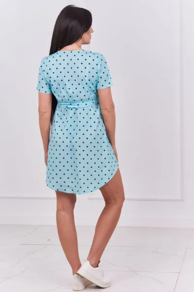 Mint polka dot dress