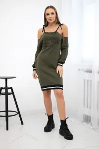 Tres Chic khaki dress