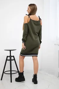 Tres Chic khaki dress