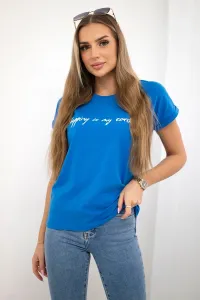 Shopping blouse is my cardio purple-blue