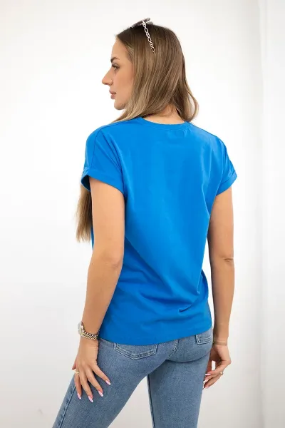 Shopping blouse is my cardio purple-blue