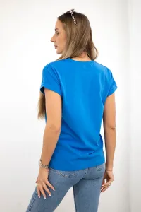 Shopping blouse is my cardio purple-blue