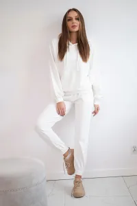 Hoodie set ecru