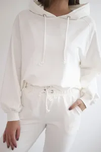 Hoodie set ecru