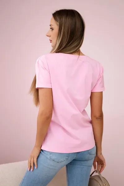 Free Flight Blouse Powder Pink