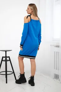 Tres Chic Dress Purple-Blue