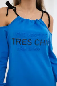 Tres Chic Dress Purple-Blue