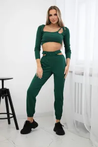 Complete with green blouse top