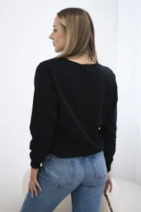 Black sweatshirt with print