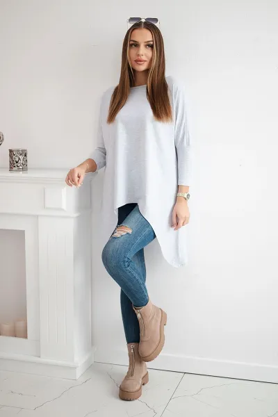 Oversize blouse light grey