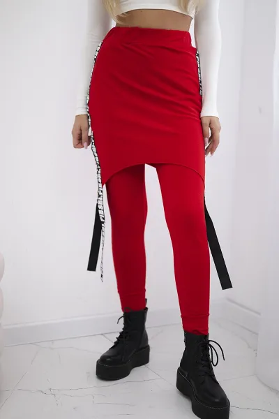 Pants/suit with red selfie inscription