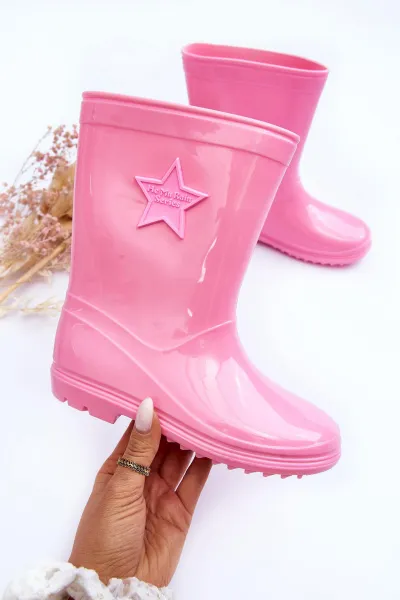 PG3 Detský gumový galoshes Pink Malvi