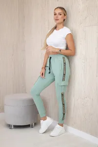 Cargo trousers dark mint