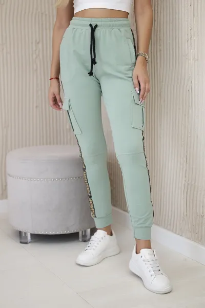 Cargo trousers dark mint