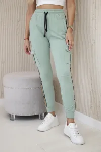 Cargo trousers dark mint