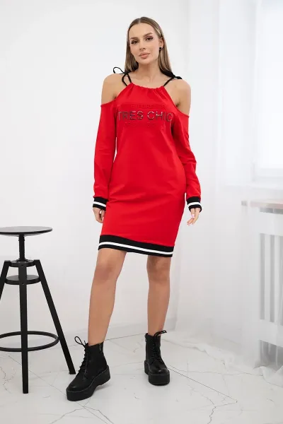 Tres Chic Dress Red
