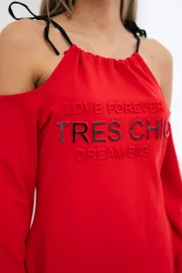 Tres Chic Dress Red