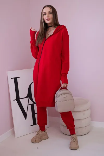 Set of sweatshirt with red side