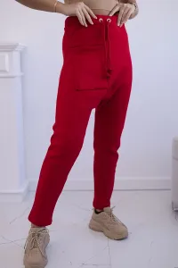 Set with Baggy trousers red