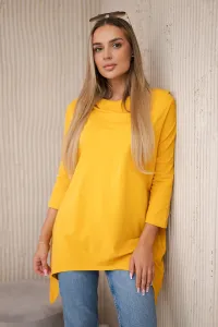 Sweatshirt with mustard cycling print
