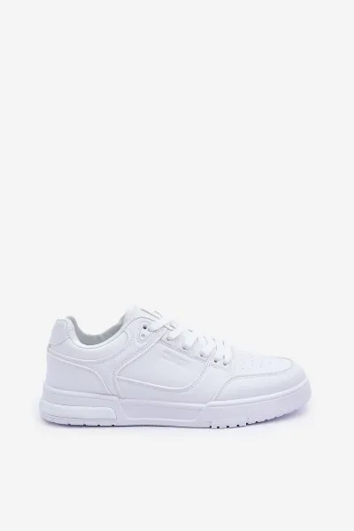 BIG STAR SHOES Pánske Tenisky Z Eko Kože Big Star OO174003 Biele