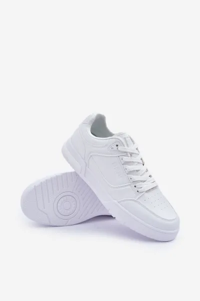 BIG STAR SHOES Pánske Tenisky Z Eko Kože Big Star OO174003 Biele