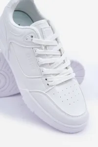 BIG STAR SHOES Pánske Tenisky Z Eko Kože Big Star OO174003 Biele