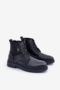 BIG STAR SHOES Kožené Zateplené Čižmy Pánske Big Star