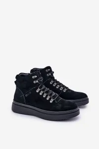 BIG STAR SHOES Semišové pánske zateplené čižmy Big Star