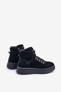 BIG STAR SHOES Semišové pánske zateplené čižmy Big Star